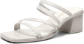 Women's Strappy Square Toe Block Heel Mules - Comfortable Dress