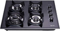 Deli-kit 24 inch Gas Cooktop Dual Fuel Sealed 4 Burners - Tempered
