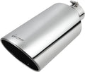 4 in to 8 in Exhaust Tip 18 in Long 45 Degree Bolt-On - Mirror