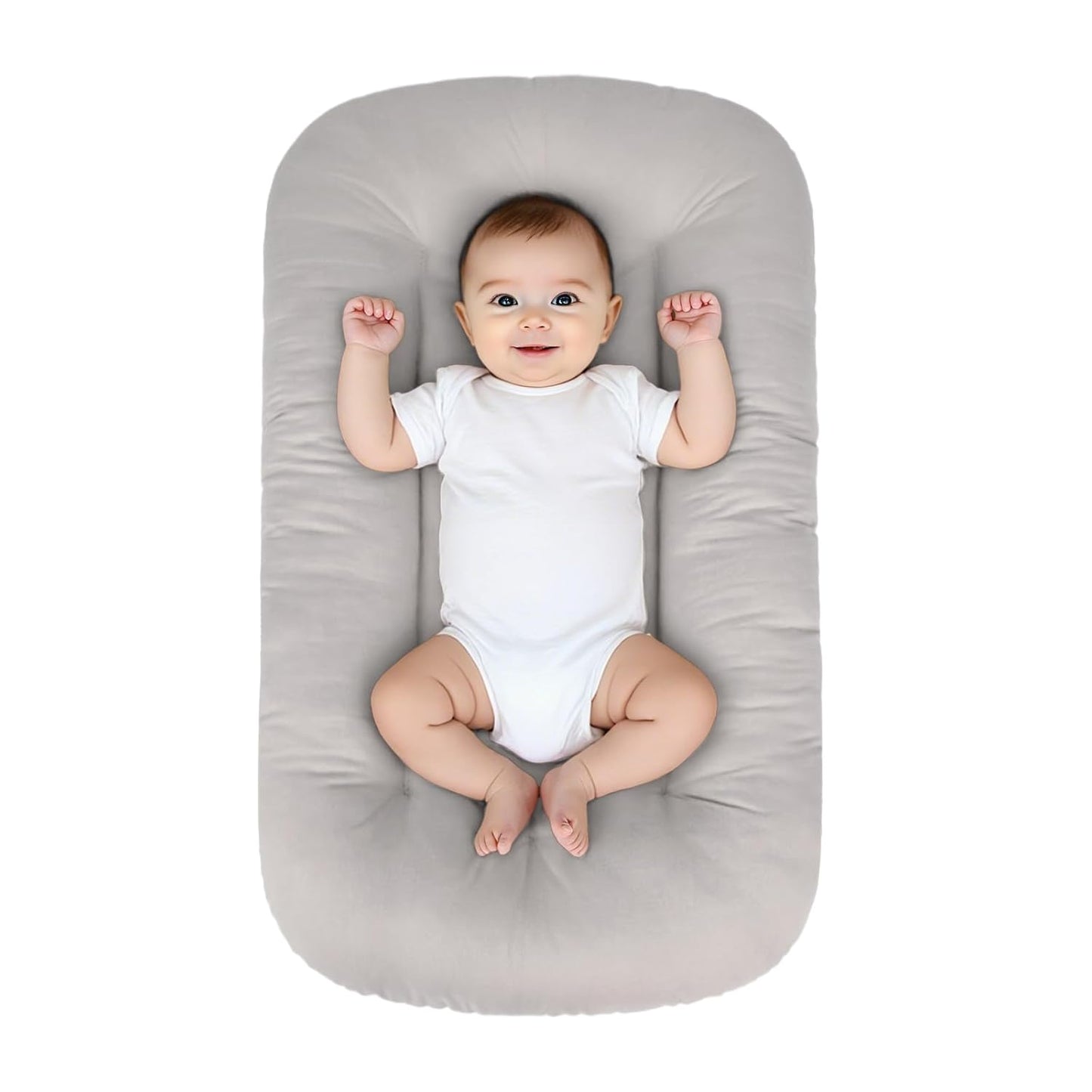 Bionic Organic Baby Lounger for Infants 0-24 Months Grey