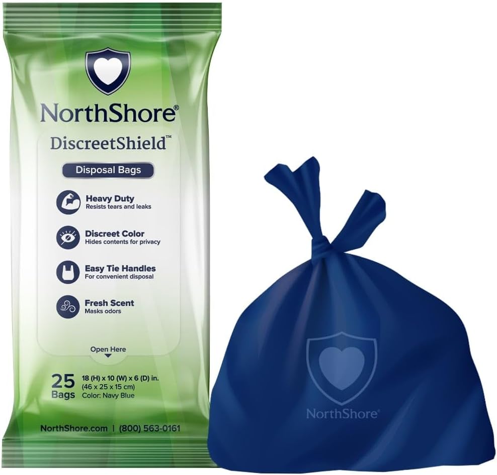 NorthShore DiscreetShield Disposal Bags for Adult Diapers