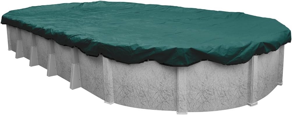 Robelle Commercial Winter Pool Cover for 18 x 33 ft Oval Pools
