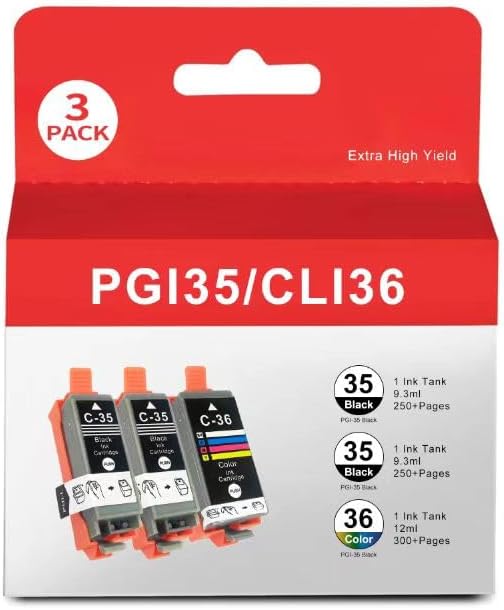 PGI-35 CLI-36 Ink Cartridges for Canon TR150 Printers