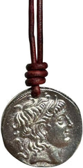 Alexander The Great Necklace for Men - Adjustable Coin Pendant