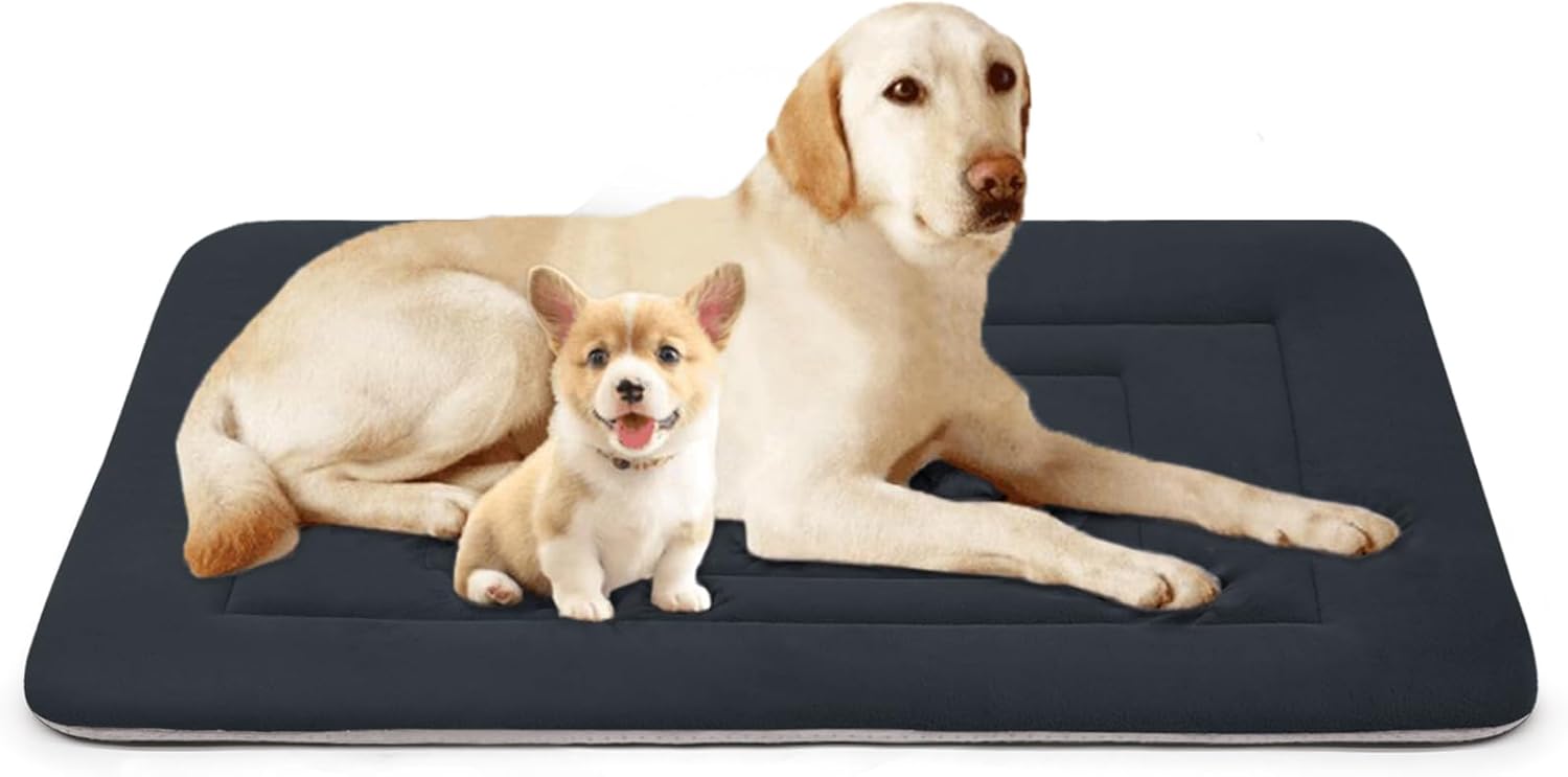 JoicyCo Dog Bed Soft Dog Crate Bed Pad Mat for Large Dogs