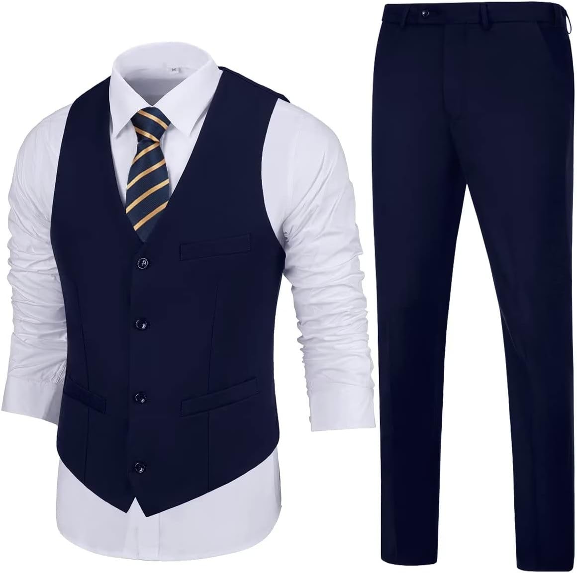 Mens Slim Fit 2 Piece Suit Set for Weddings and Formal Events