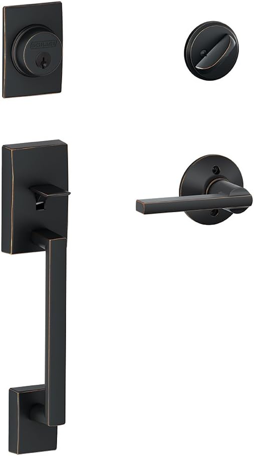 SCHLAGE Century Single Cylinder Handleset with Latitude Lever