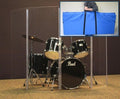5 ft 5-Panel Drum Shield Screen Cage - Acoustic Isolation for Drums