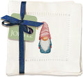Washable Hemstitch Cocktail Napkins, Handmade for Entertaining - Gnomes