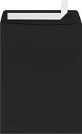LUXPaper 9 x 12 Open End Envelopes Peel & Press - Black Linen