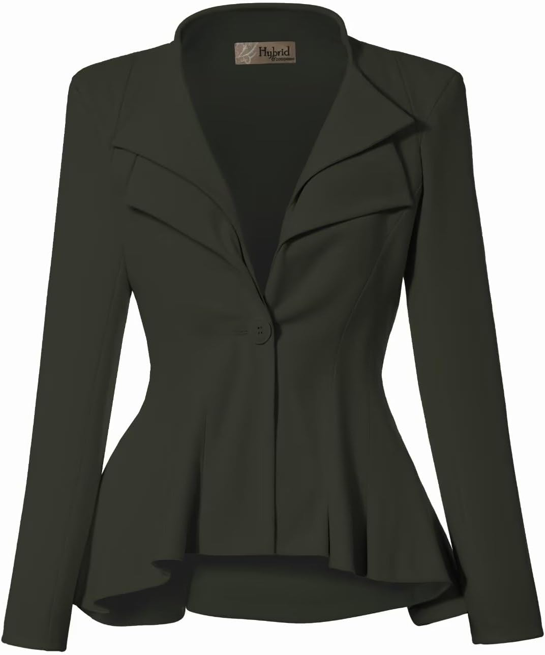 Hybrid Women's Casual Work Office Dressy Peplum Blazer
