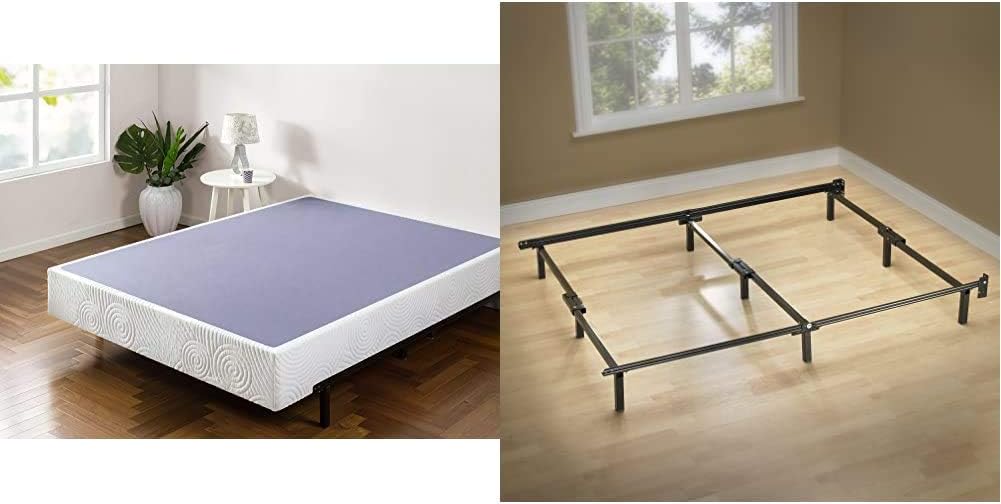 ZINUS Metal 9 Inch Box Spring with Wood Slats for Support