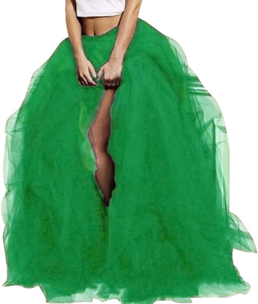 WDPL Wedding Planning Women's Long Maxi Tulle Skirt for Events