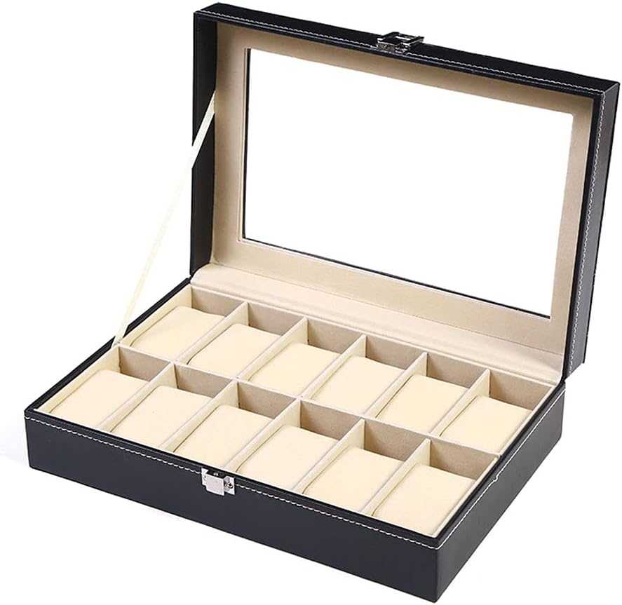 Tonando Watch Box: Showcase Style with Glass Top