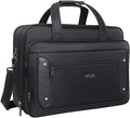 Large Briefcases For Men Canvas Laptop Tote - Office Carrying Case