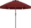 7.5ft Scalloped Patio Umbrella with Tilt and Crank for Outdoors