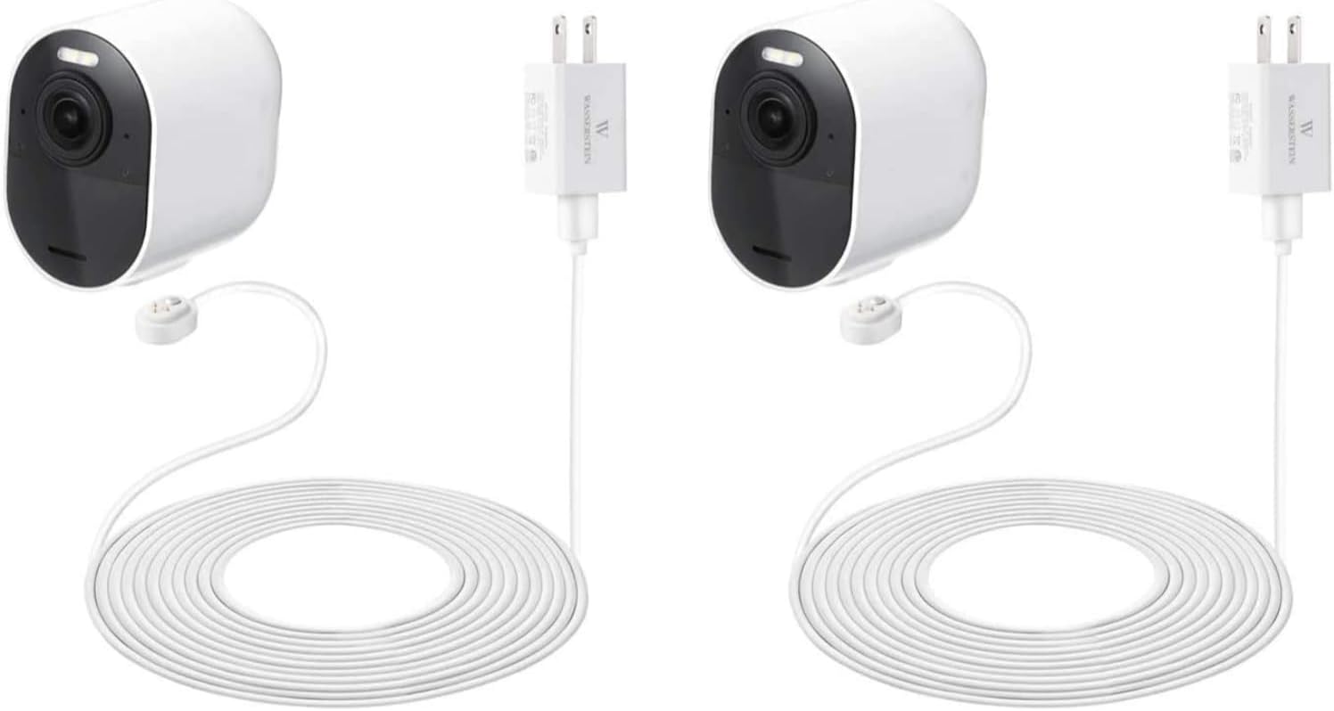 25ft Weatherproof Outdoor Charging Cable for Arlo Cameras