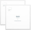 White Solid Oak 20x20 in Picture Frame - Lightweight, Versatile
