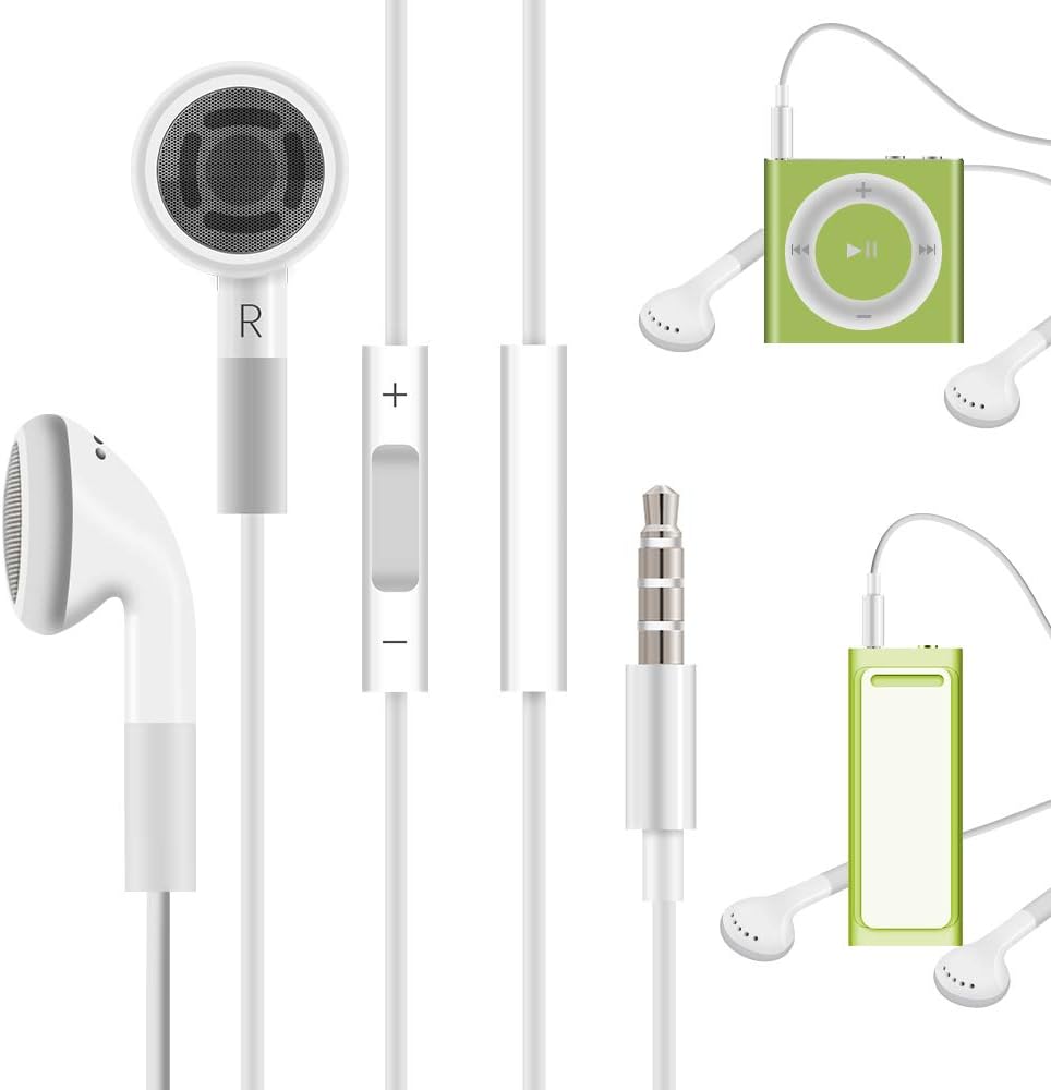 Jelanry White Earbuds w/ Remote for iPods - Enhance Your Audio!
