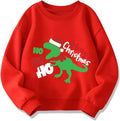 Santa Dinosaur Christmas Sweatshirt for Kids