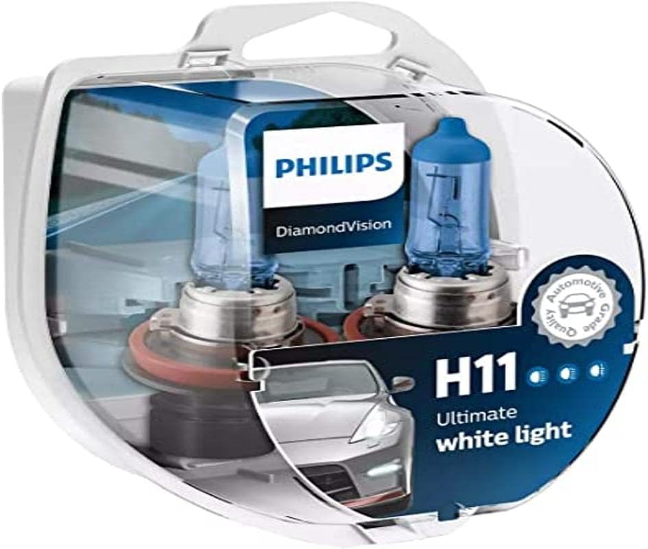 Philips Diamond Vision H11 Halogen Bulbs for Superior Lighting