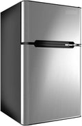 GO-SH38733FQ Compact Refrigerator Gray - Space-Saving 3.2 cu. ft
