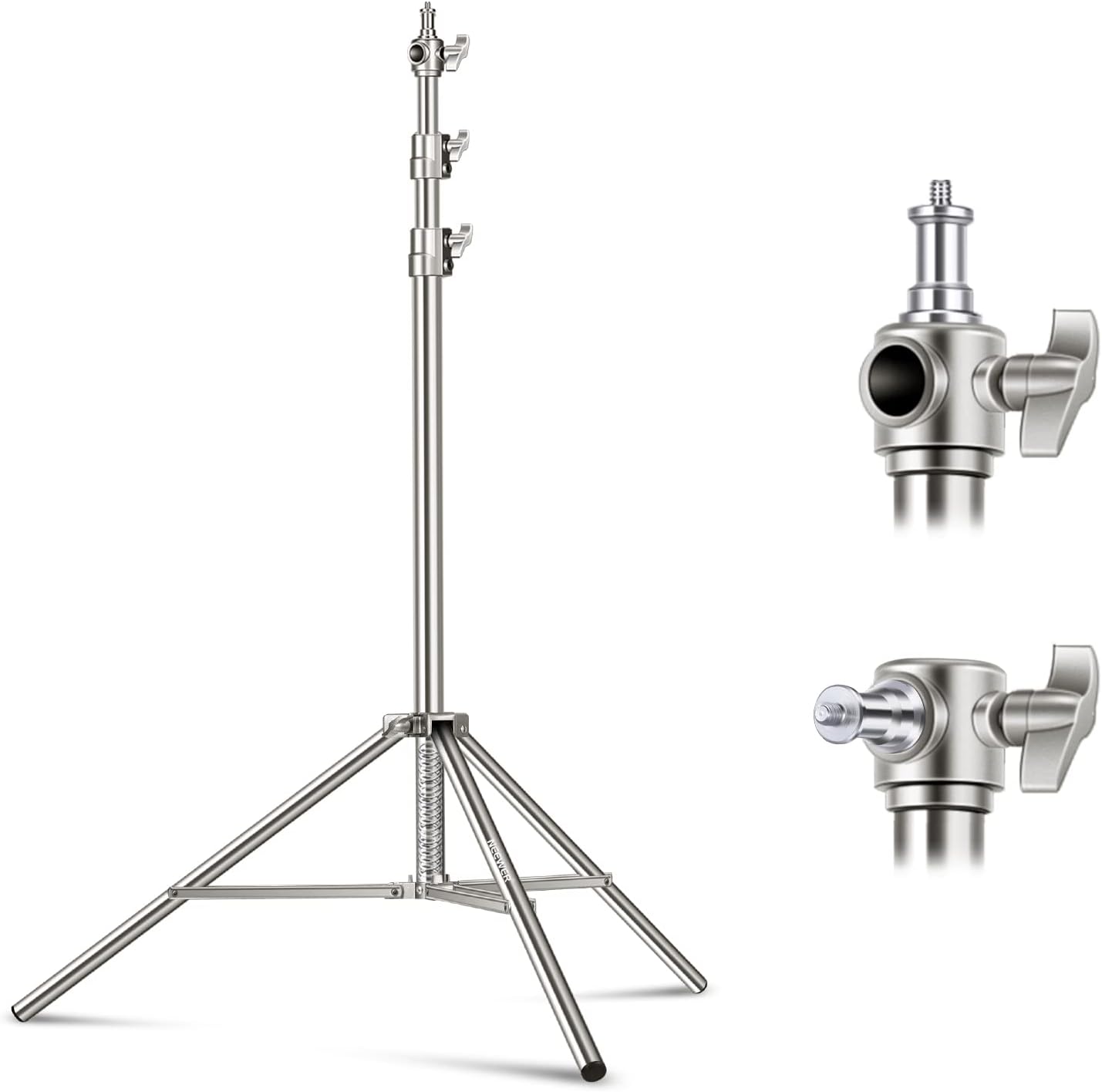 NEEWER 7.2ft Stainless Steel Light Stand for Photography Gear