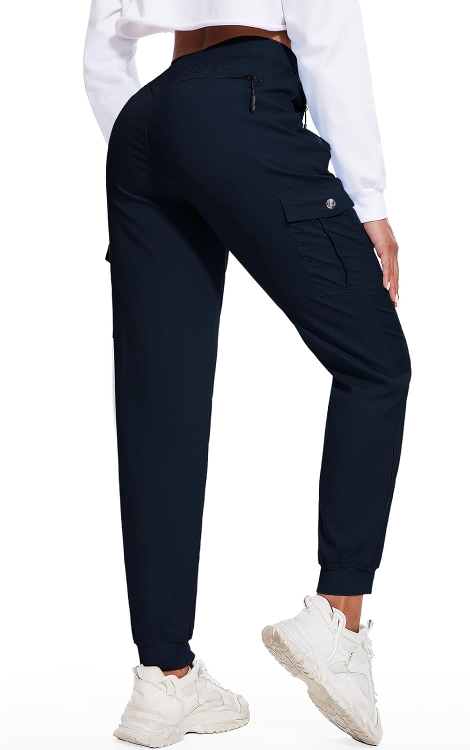 LadyJoy Cargo Pants for Women - Lightweight Hiking Joggers