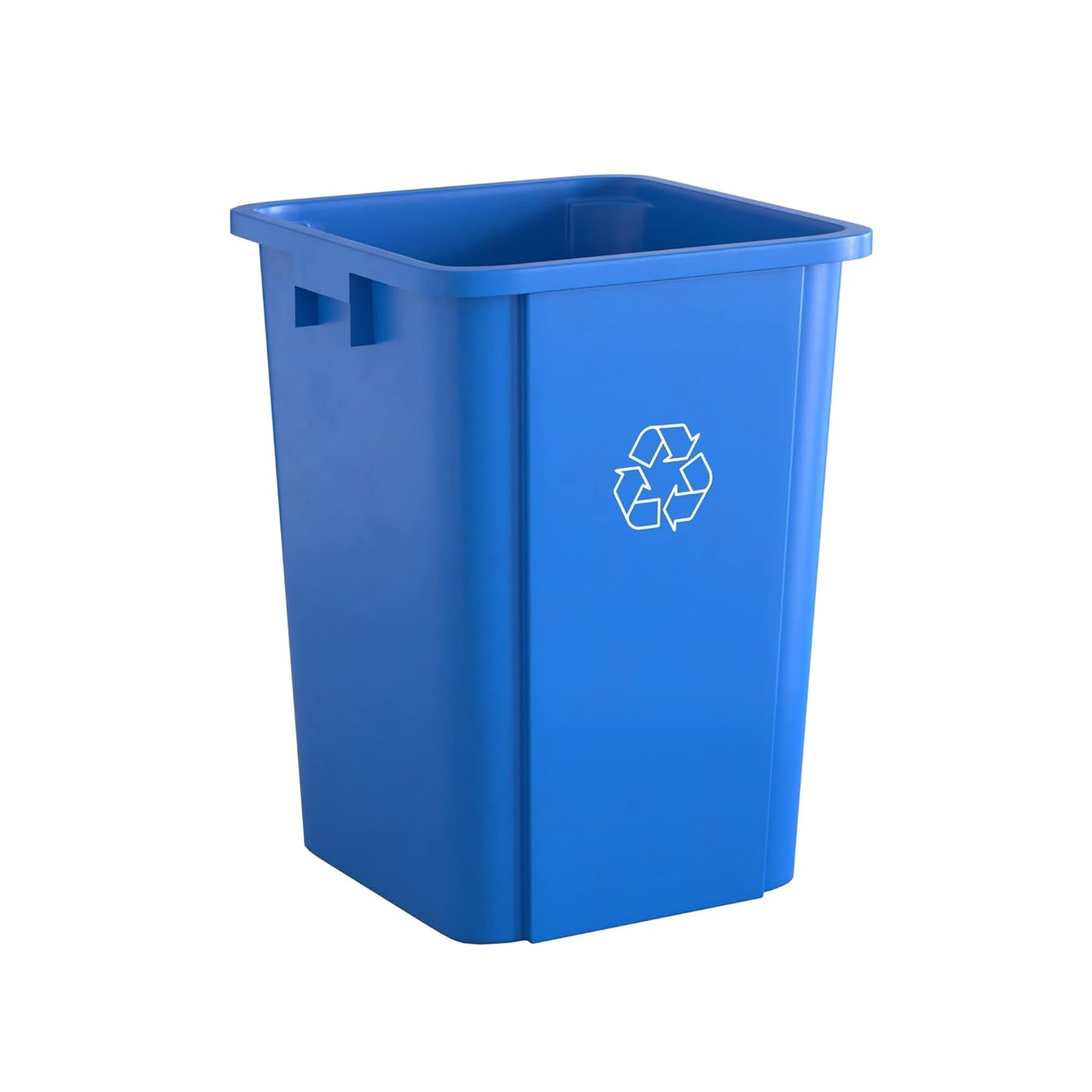 19 Gallon Blue Square Commercial Trash Can for Efficient Waste