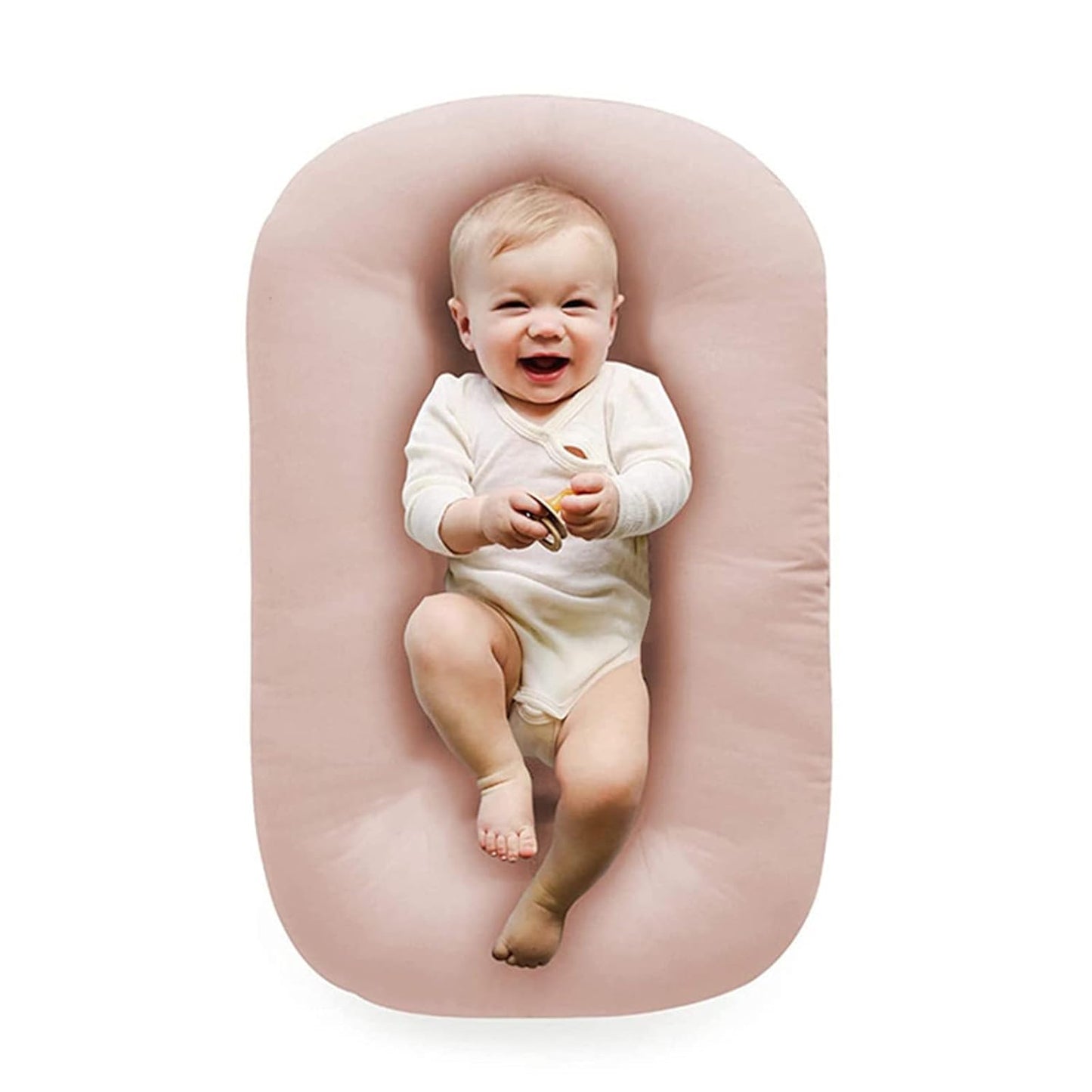 Baby Lounger Play Mat for Newborns - Soft Cotton Tummy Time