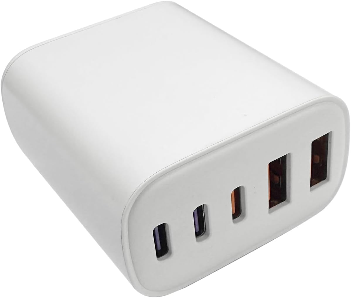 50W USB C Wall Charger Block with 5 Ports for Fast Charging