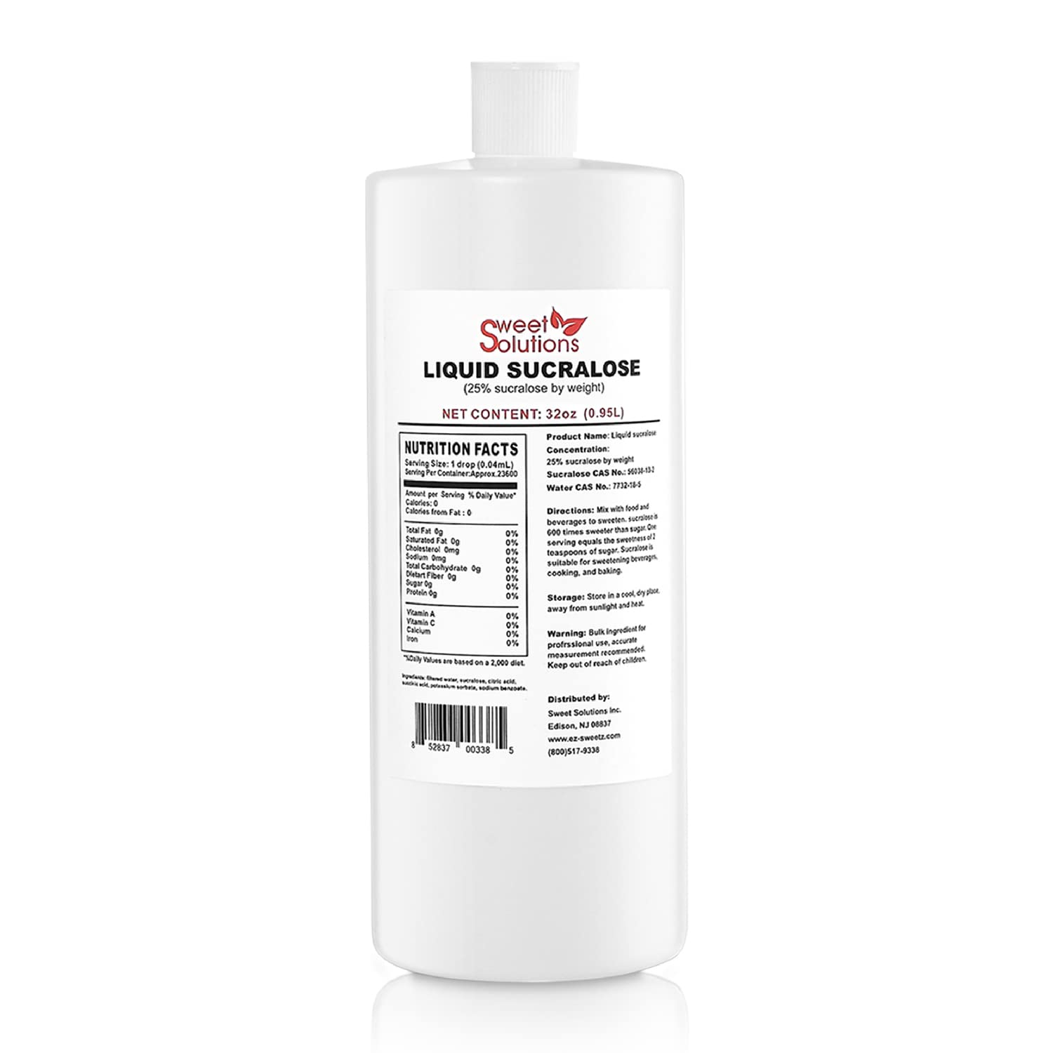 Concentrated Liquid Sucralose Sweetener for Zero Calorie Treats