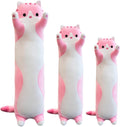 Giant Pink Cat Pillow 110cm Plush Body Pillow - Cuddly Hugging Kitten