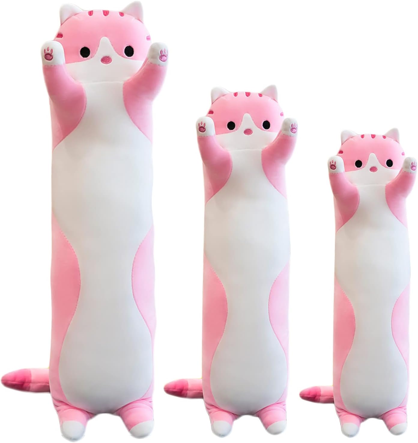 Giant Cat Pillow Plush Cartoon Kitty for Cuddly Comfort and Fun