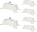 6-Pack Rectangle Tablecloth 90x156 in Ivory - Stain Resistant