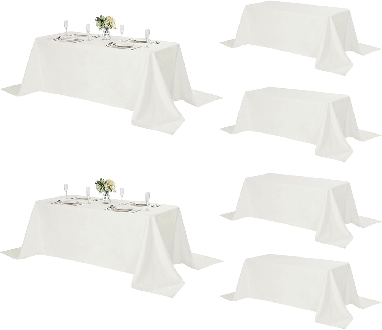Fokitut 6 Pack Rectangle Tablecloth for Elegant Dining Events