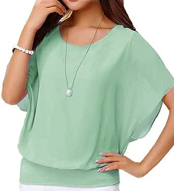 VIISHOW Women's Summer Loose Casual Chiffon Top Blouse Review