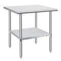 Stainless Steel Prep Table 30x30 in - Commercial NSF Work Table