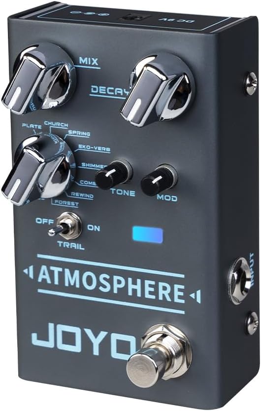 JOYO Reverb Pedal with 9 Digital Types for Electric Guitar