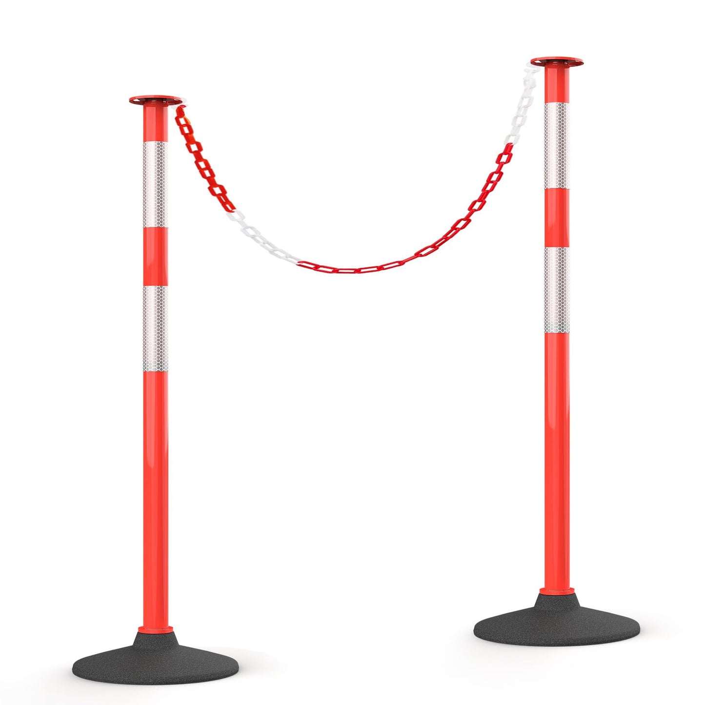 HiGiant 34 Inches Traffic Delineator Posts for Safety