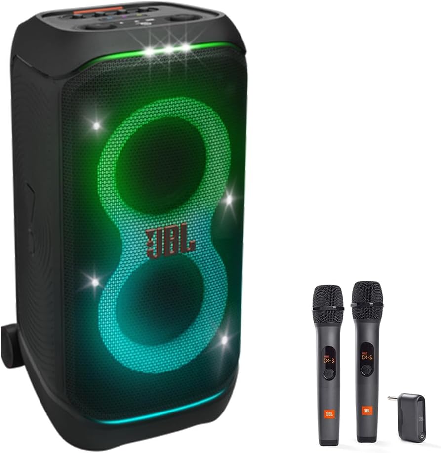 JBL PartyBox Stage 320 Portable Speaker with Wireless Mics