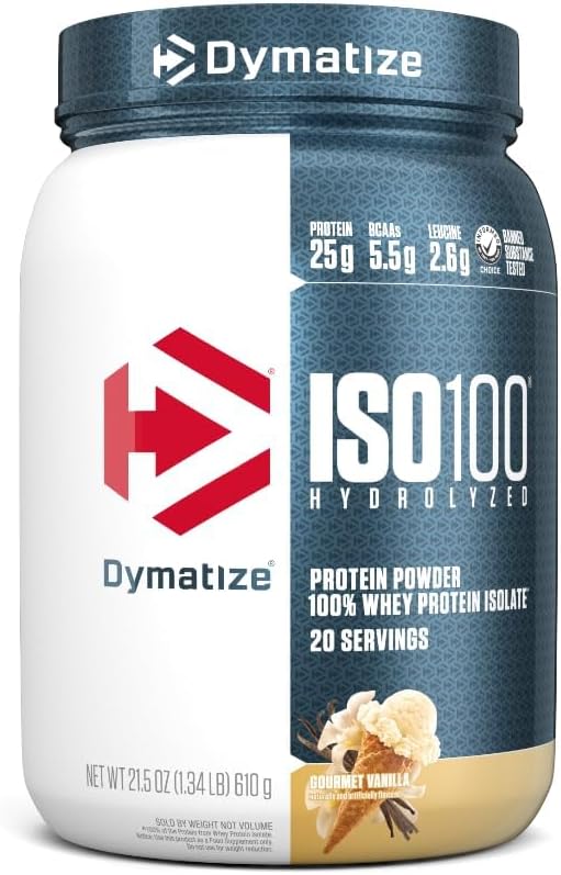 Dymatize ISO100 Whey Protein Powder Isolate for Muscle Growth