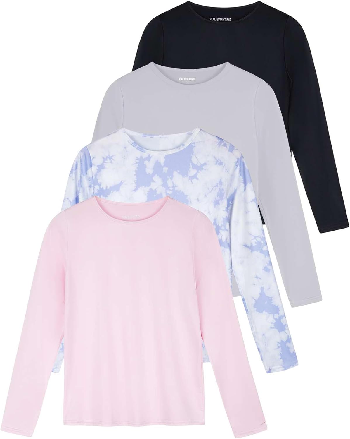 Real Essentials Women's UPF 50+ Quick Dry Fit Sun Shirts