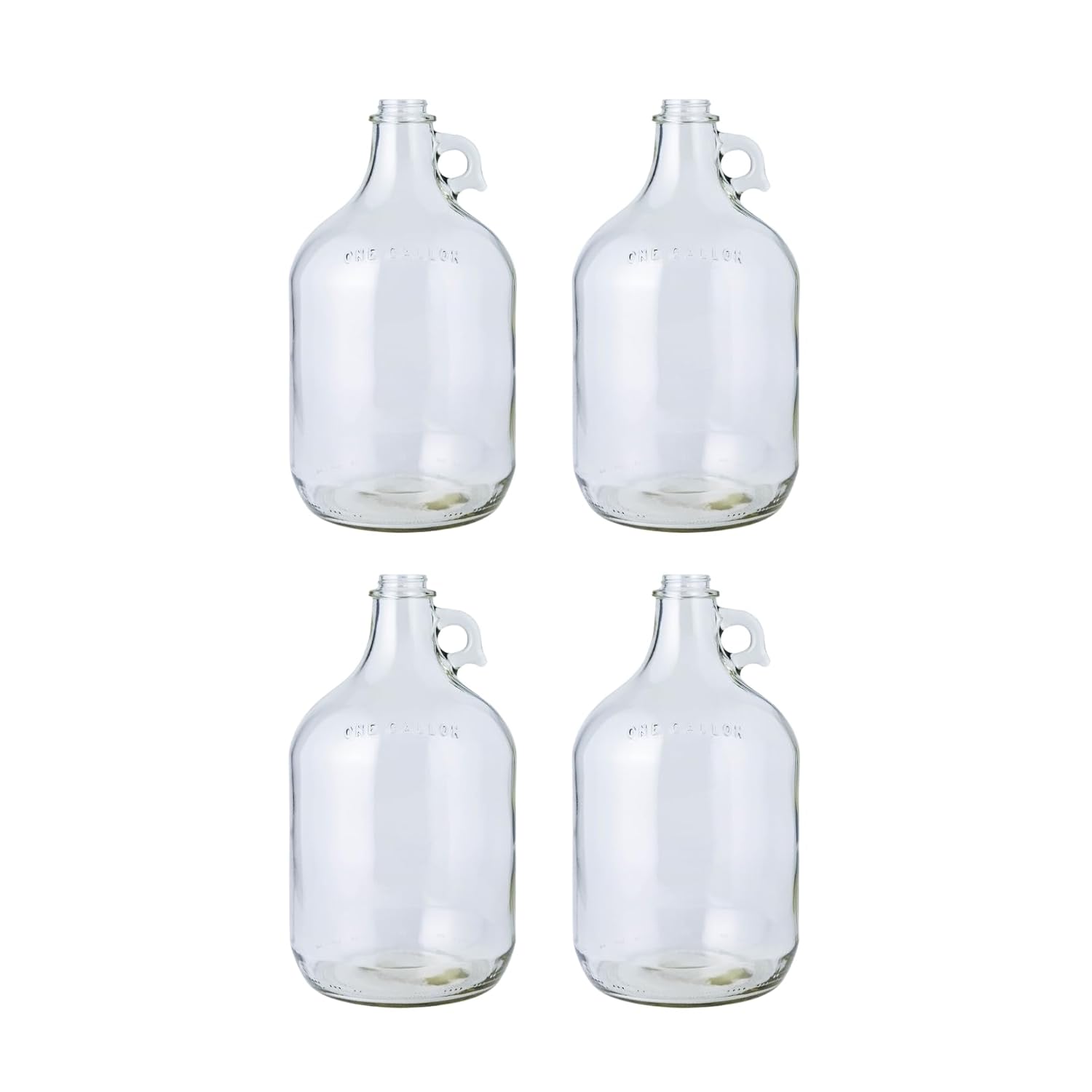 Fastrack 4-Pack 1 Gallon Glass Jug for Multipurpose Use