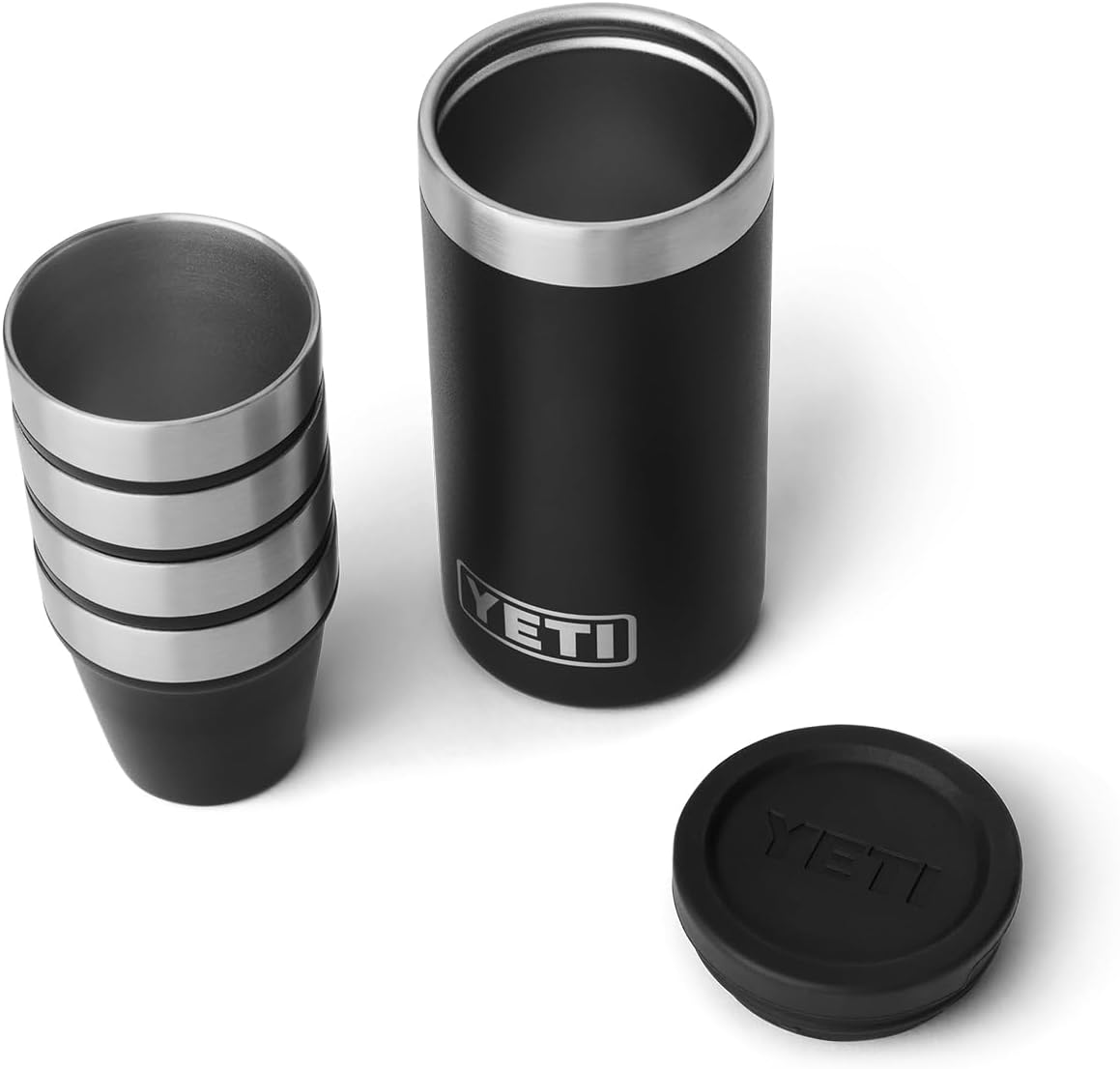 YETI Shot Glasses Set of 4 with Carrying Case for Adventures