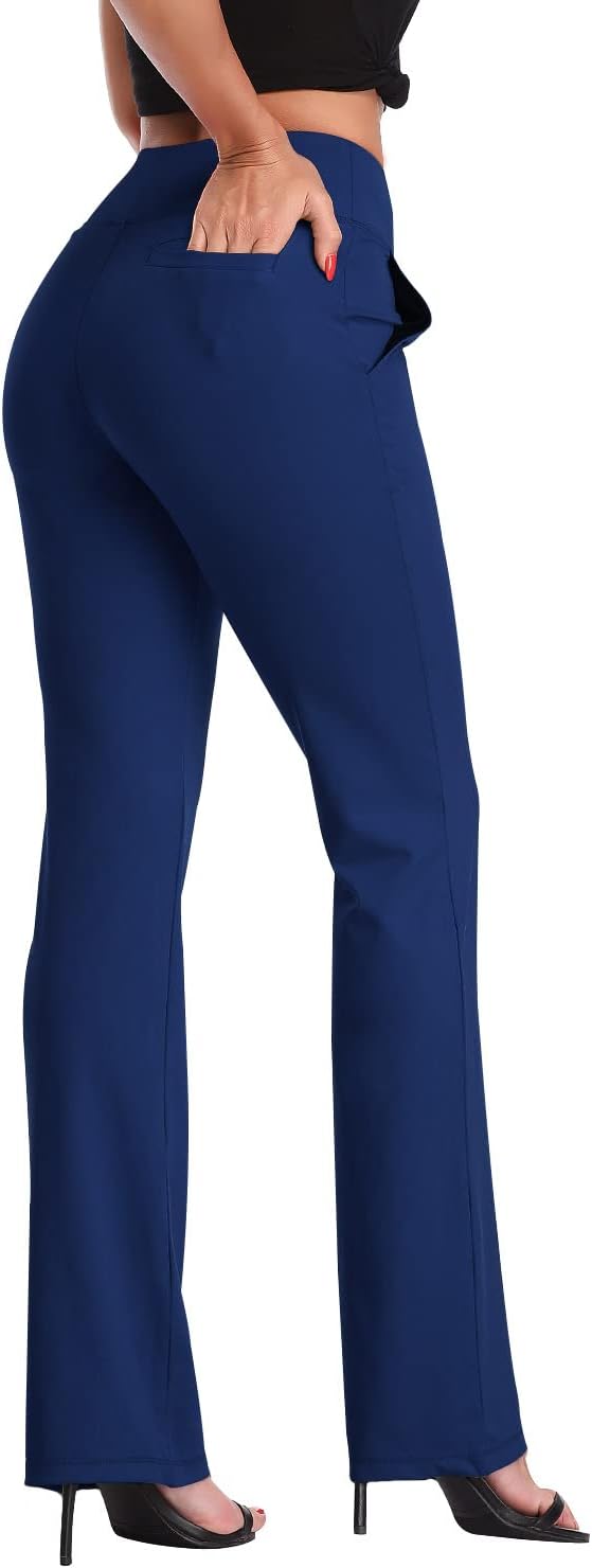 DAYOUNG Bootcut Yoga Pants for Women with Tummy Control