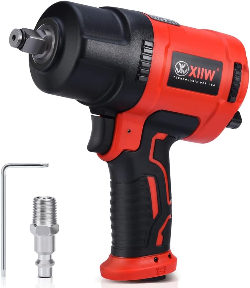 XIIW 1/2 Inch Air Impact Wrench with 1560 ft-lbs Torque Power