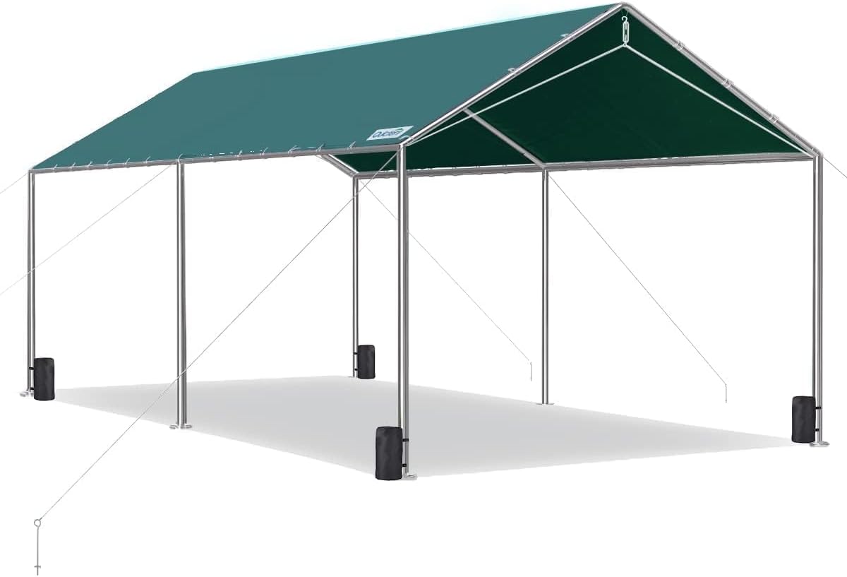 Quictent 10x20 ft Heavy Duty Car Canopy for Outdoor Use