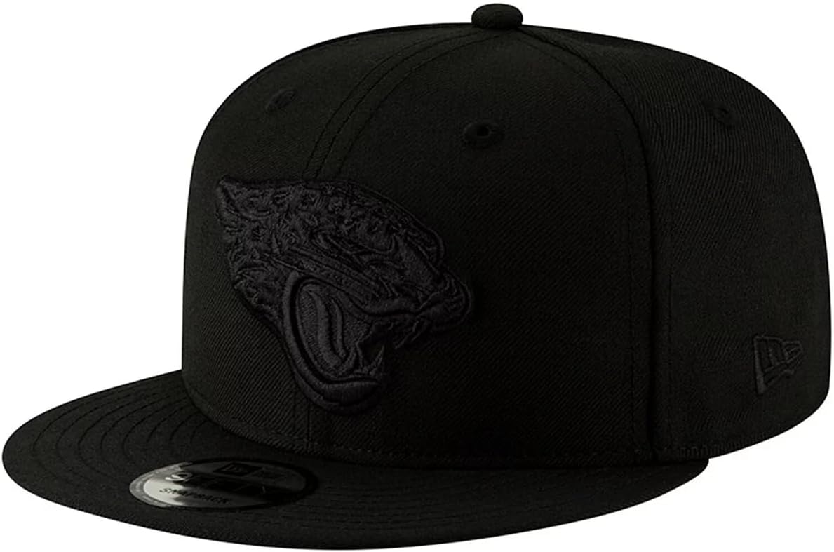 New Era NFL 9FIFTY Black On Black Adjustable Snapback Cap