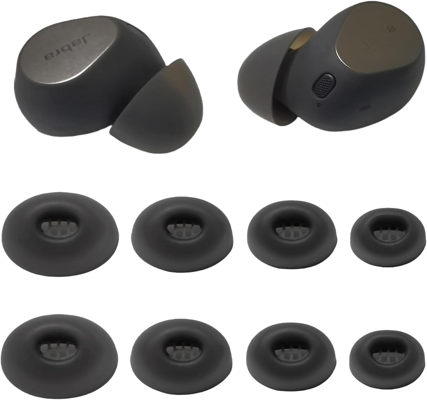 Enhanced Comfort: Luckvan 4 Pairs Jabra Elite 10 Ear Tips